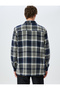 Long Sleeve Flap Pocket Detailed Plaid Lumberjack Shirt Jacket - 4