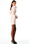 Alessa Stand Collar Backless Mini Dress (Cream) - 3