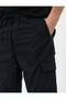 Parachute Trousers with Tie Waist and Cargo Pocket Detail - 5