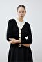 Black Line 2 Color Knitwear Cardigan - 3