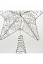 Christmas Silver Wire Metal Star Pine Tree Top Ornament 14X18Cm - 2