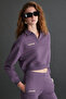 Laney Women's Organic Cotton Purple Sweatshirt - 2