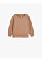 Basic Sweatshirt Crew Neck Long Sleeve Crew Neck