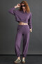 Laney Women's Organic Cotton Purple Sweatshirt