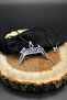 Metallica 50-70cm Silver Color Leather Drawstring Stainless Steel Unisex Necklace - 7