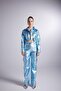 Millen Trousers with Foil Coating Cargo Pocket Blue - 2