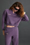 Laney Women's Organic Cotton Purple Sweatshirt - 4
