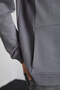 Clint Men's Dark Gray Sweatshirt with Pocket Detail - 5