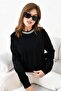 Women's Chain Detailed Sweater Black 20823 - 6