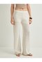 Crochet Trousers Wide Leg Standard Waist Short Lined - 3