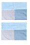 Maki Hundred Percent Cotton White Gray Pink Patched Tria Two Pieces 50X70 Pillowcase Set