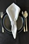 6-Piece Handmade Woven Napkin Rings, 6 Napkin Holders, Napkin Rings, White-Silver Glitter Fringed - 6