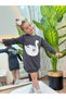 Premium Quality Cotton Fabric Swan Printed Girls' Sweat Tunic Dress