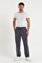 Smoked Color Men's Summer Linen Blend Relaxed Pants - Smoked - 4