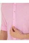 Pink Linen Blend Regular Fit Long Sleeve Shirt 50265119-Vr041 - 7