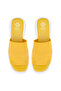 Women's Yellow Platform Sole Slippers - 4