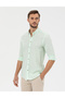 Green Slim Fit Long Sleeve Shirt 50268183-Vr054 - 3