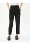 Stitching Detailed Cigarette Fabric Trousers Straight Leg - 3
