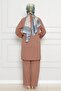 Double Suit with Zipper Detail at the Collar - Vi̇zon - 5
