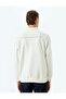 Ataturk Embroidered Cotton Blended Interlock Fabric Basic Polo Neck Sweatshirt - 4