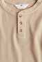 Waffled jersey Henley top - 2