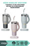 Tumbler 950ml New Collection Stainless Steel Thermos With/Without Straw Functional Handle - 7
