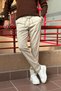 Men'S, Elastic Waist, Diagonel Fabric, Old Money Culture, Double Leg, Regular Fit Pants 24Inp291 - 8