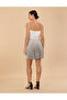 Cream Pleated Flared Skirt 50273766 -Vr071 - 4