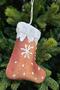 Realistic Christmas Stocking Shaped Christmas Tree Ornament with Cookie Appearance 16cm - 3