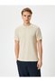 Slim Fit T-shirt Crew Neck Short Sleeve Textured - 3