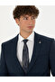 100% Wool Navy Blue Slim Fit Suit 50274245-Vr033 - 2