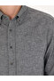Gray Slim Fit Long Sleeve Shirt 50274660-Vr024 - 7