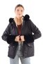 Black Sleeve Fur-Trimmed Short Coat 3433 - 8