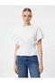Short Sleeve Blouse with Gips and Ruffles - 3
