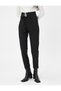 High Waist Belted Fabric Trousers - 3