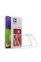 Galaxy M22 - Clear Setra Clear Silicone Cover with Case Card Holder - Transparent - 2