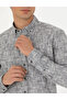 Gray Slim Fit Long Sleeve Shirt 50274089-Vr024 - 7