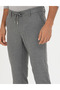 Gray Slim Fit Lace-Up Canvas Trousers 50278467-Vr024 - 6