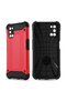 Oppo A72 - Case Double Layer Armor Tank Crash Military Cover - Red