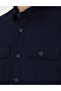 Navy Blue Comfort Fit Long Sleeve Shirt 50283489-Vr033 - 7