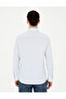 Light Blue Slim Fit Long Sleeve Shirt 50283503-Vr095 - 5