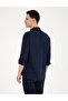 Dark Navy Linen Regular Fit Shirt 50284915-Vr100 - 5