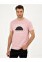 Light Pink Slim Fit Crew Neck T-Shirt 50285390-Vr078 - 3