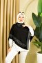 Knitwear Women's Rose Print Triangle Poncho - 6