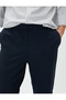 Classic Trousers Fabric Slim Fit Pocket Buttoned - 5