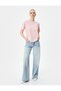 Embroidery Detailed Crew Neck T-Shirt Short Sleeve Cotton - 2