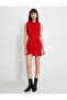 Mini Dress Drape Neck Sleeveless Lined - 3