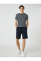 Basic Woven Shorts with Lace Waist and Pocket Detail