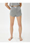 Pajama Bottoms Shorts with Elastic Waist Label Detail - 3