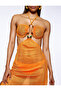 Halter Neck Dress with Window Detail - 5